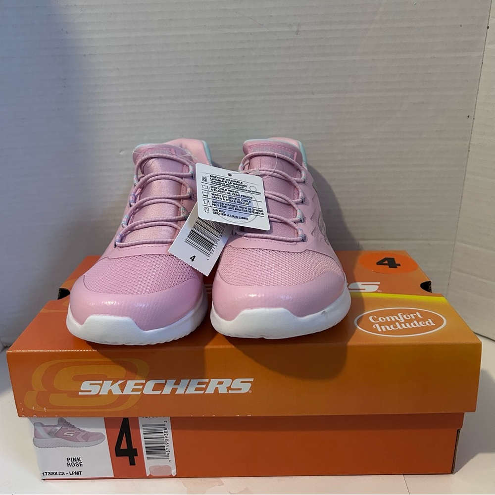Skechers Girl's Swift Fit hands free Running Shoes PINK ROSE